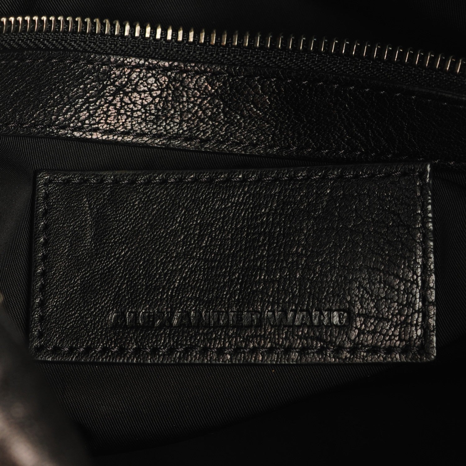 Alexander Wang Pebbled Lambskin Rocco Black Nickel Hardware 6 of 7