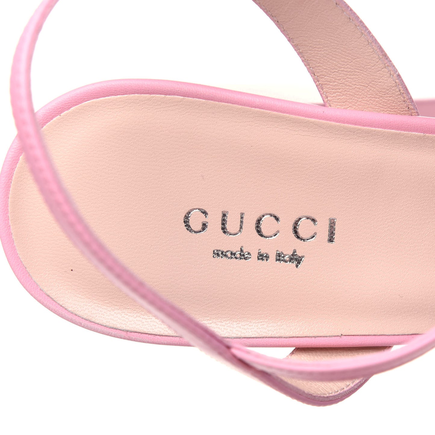 Calfskin GG Marmont Ankle Wrap 30/115mm Platform Sandals 38.5 Wild Rose