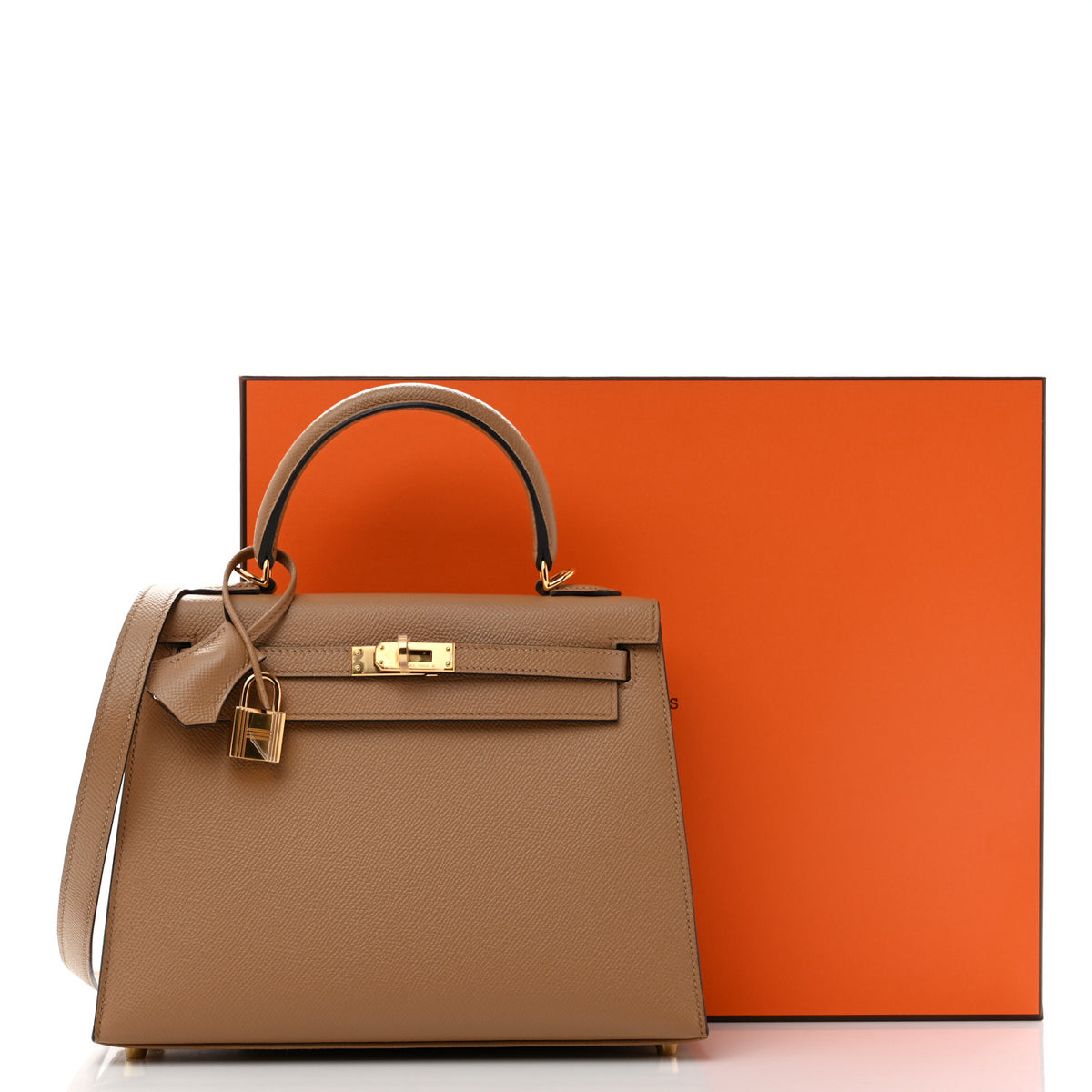 Hermes Epsom Kelly Sellier 25 Chai 10 of 10