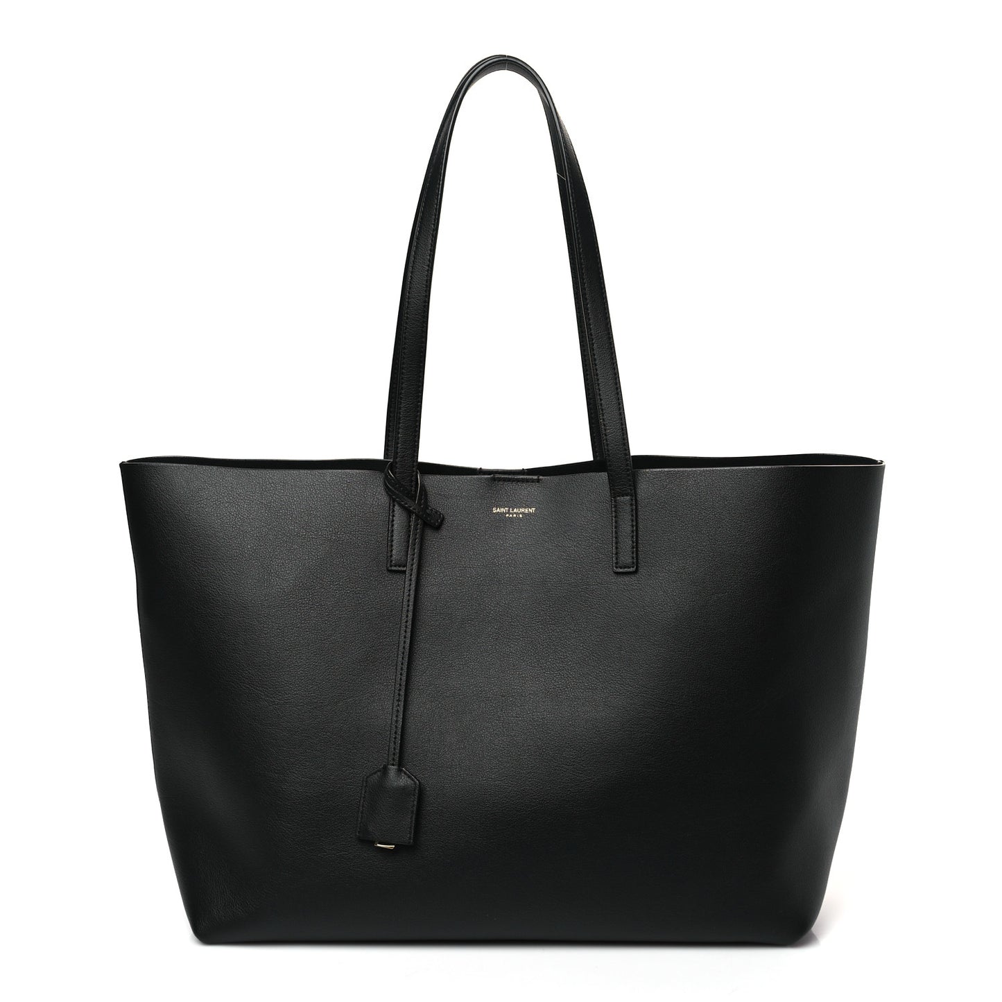 Calfskin Large Shopping Tote Black