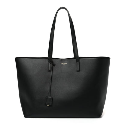 Saint Laurent Calfskin Large Shopping Tote Black 3 of 10