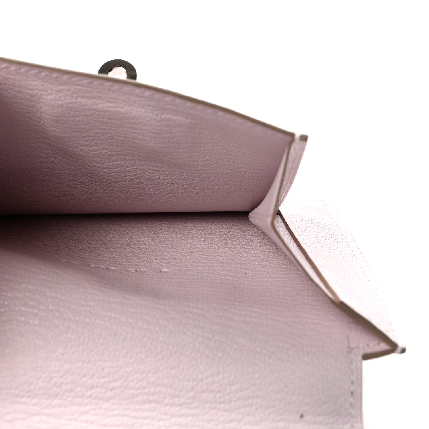 Hermes Chevre Mysore Kelly Pocket Compact Wallet Mauve Pale 5 of 7