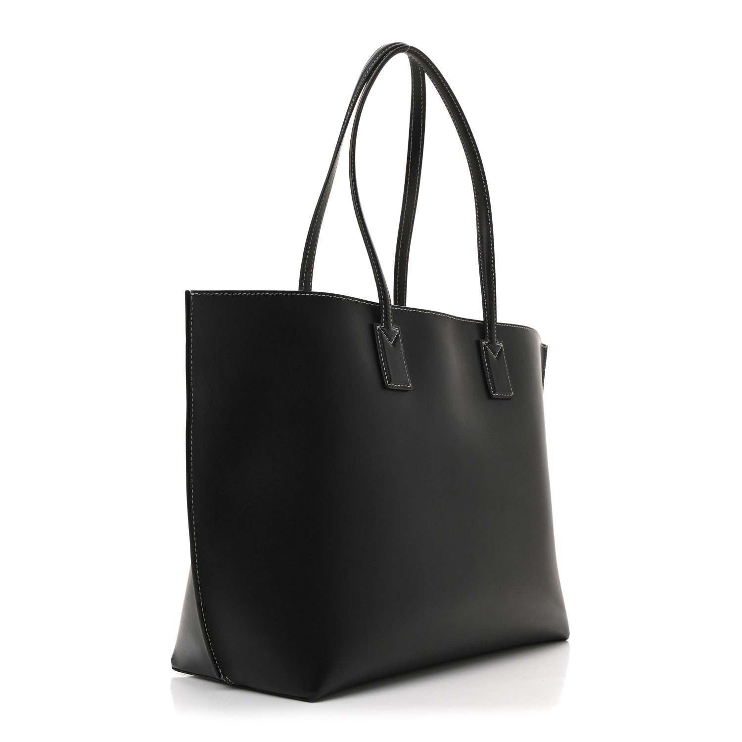 Burberry Calfskin Monogram Motif TB Medium Soft Tote Black 3 of 12