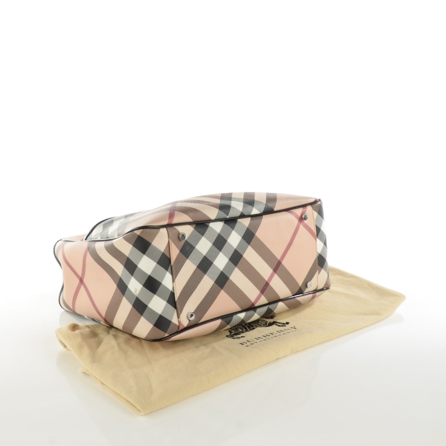 Burberry Nova Check Medium Tote Black 4 of 8