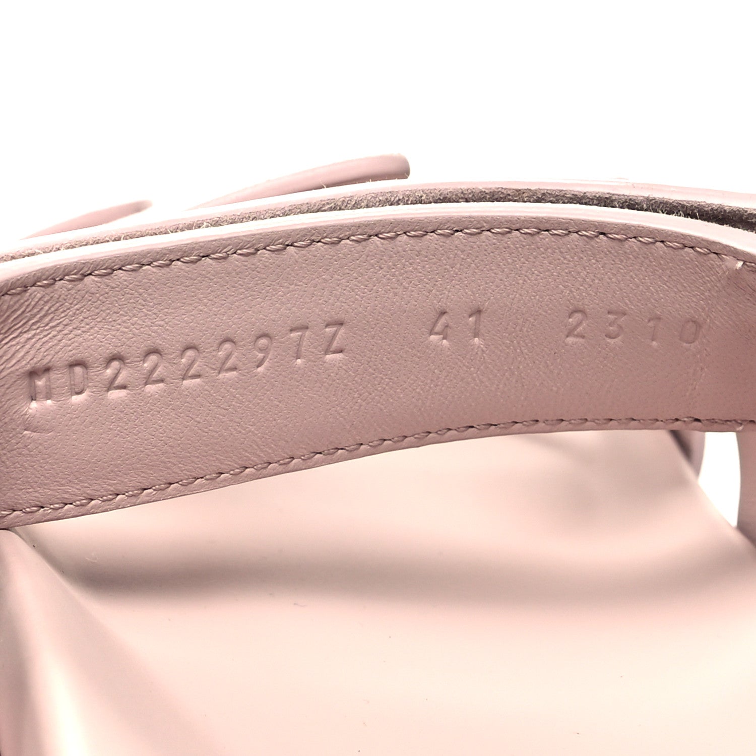Hermes Suede Goatskin Womens Chypre Sandals 41 Rose Porcelaine 6 of 8