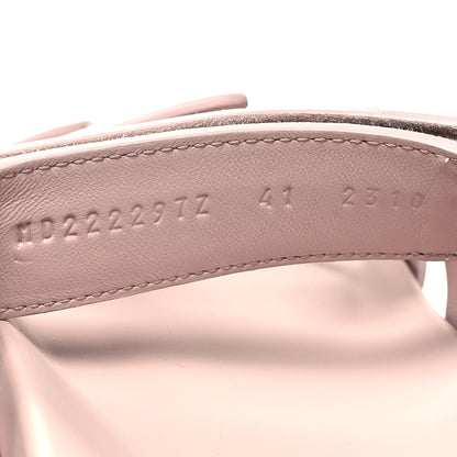 Hermes Suede Goatskin Womens Chypre Sandals 41 Rose Porcelaine 6 of 8
