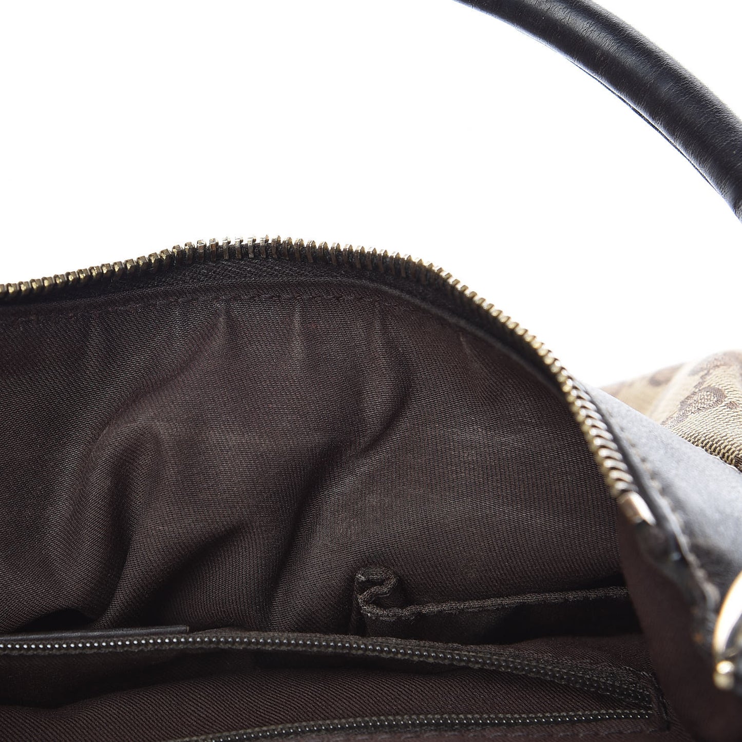 Monogram Small D Gold Hobo Brown