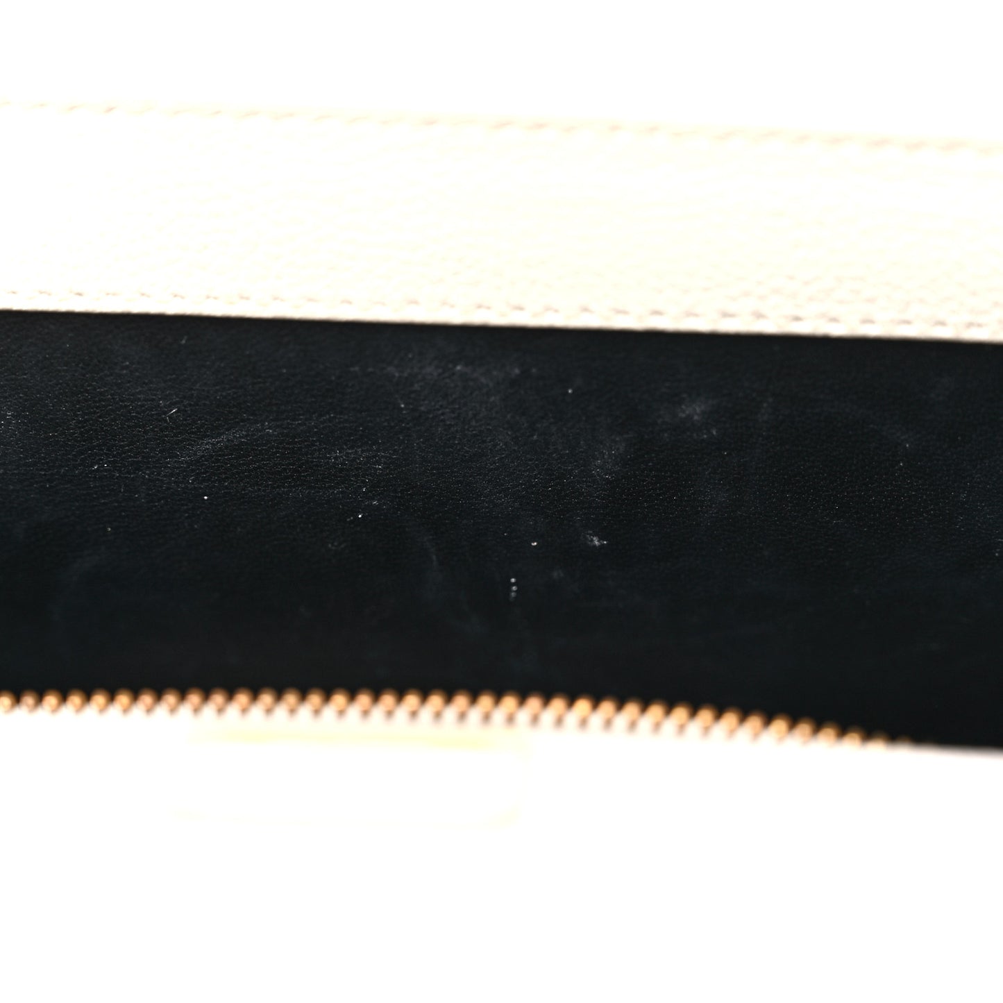 Grained Calfskin Tara Chain Shoulder Bag White