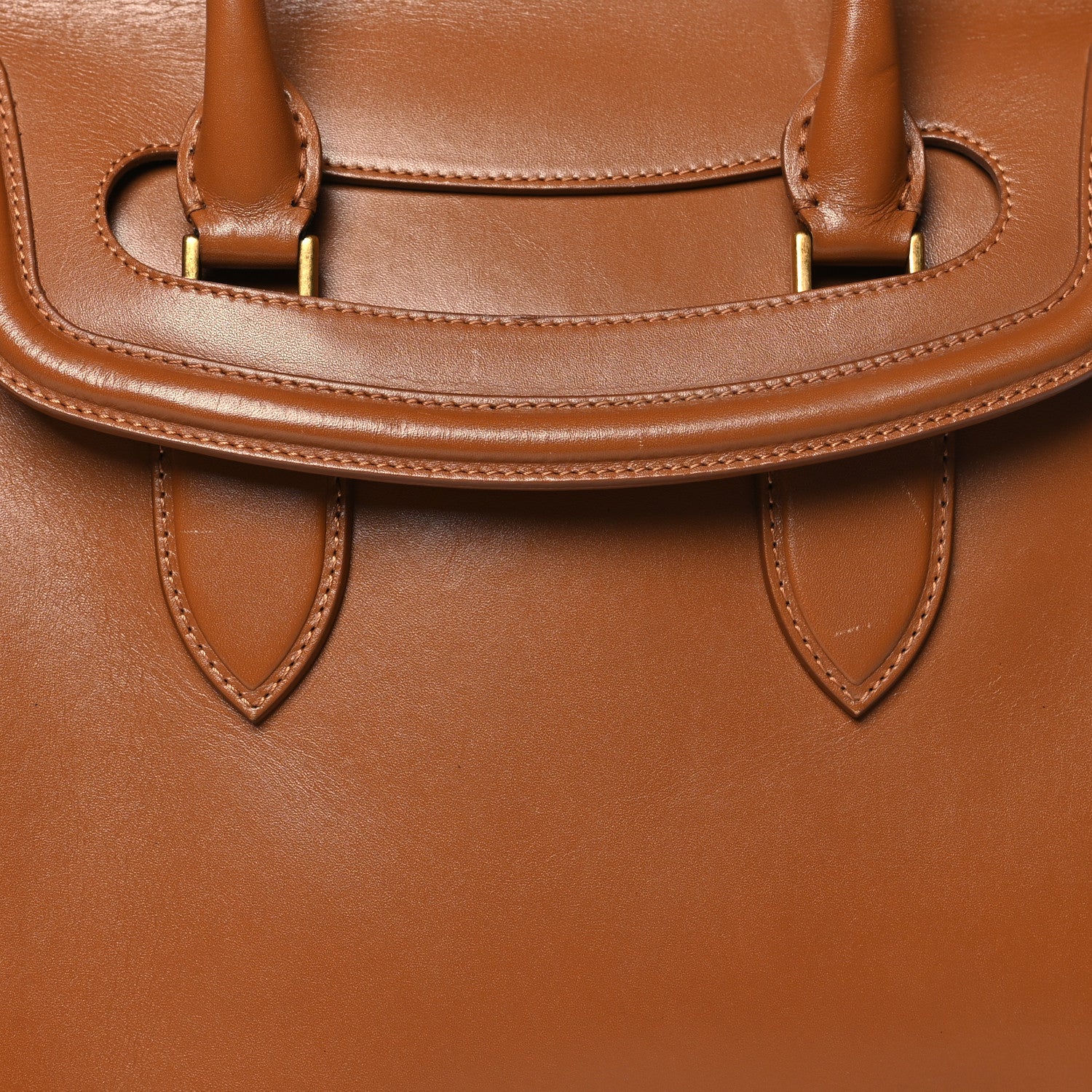 Alexander McQueen Calfskin Large Heroine Camel 8 of 14