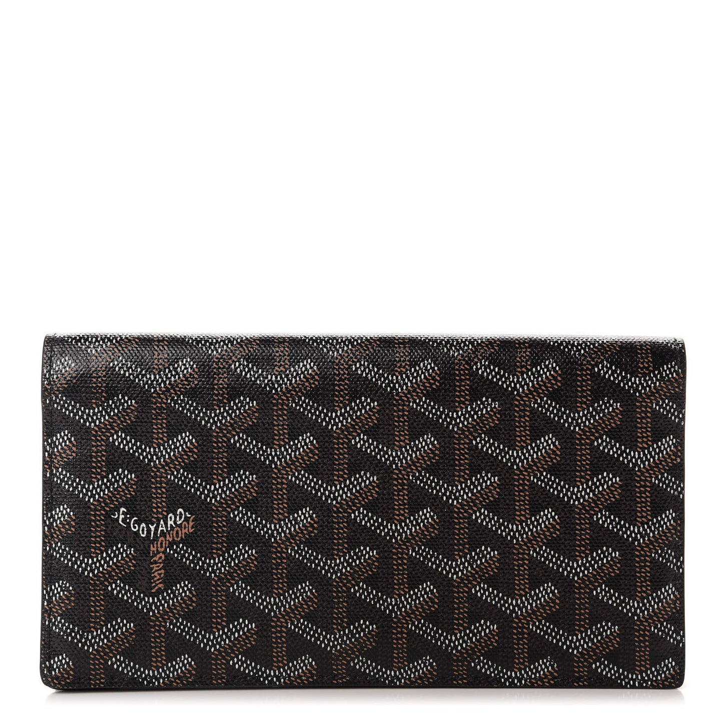 Goyardine Long Bi-Fold Wallet Black