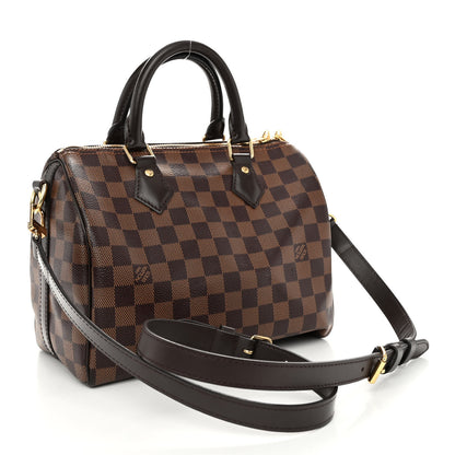 Louis Vuitton Damier Ebene Speedy Bandouliere 25 3 of 10