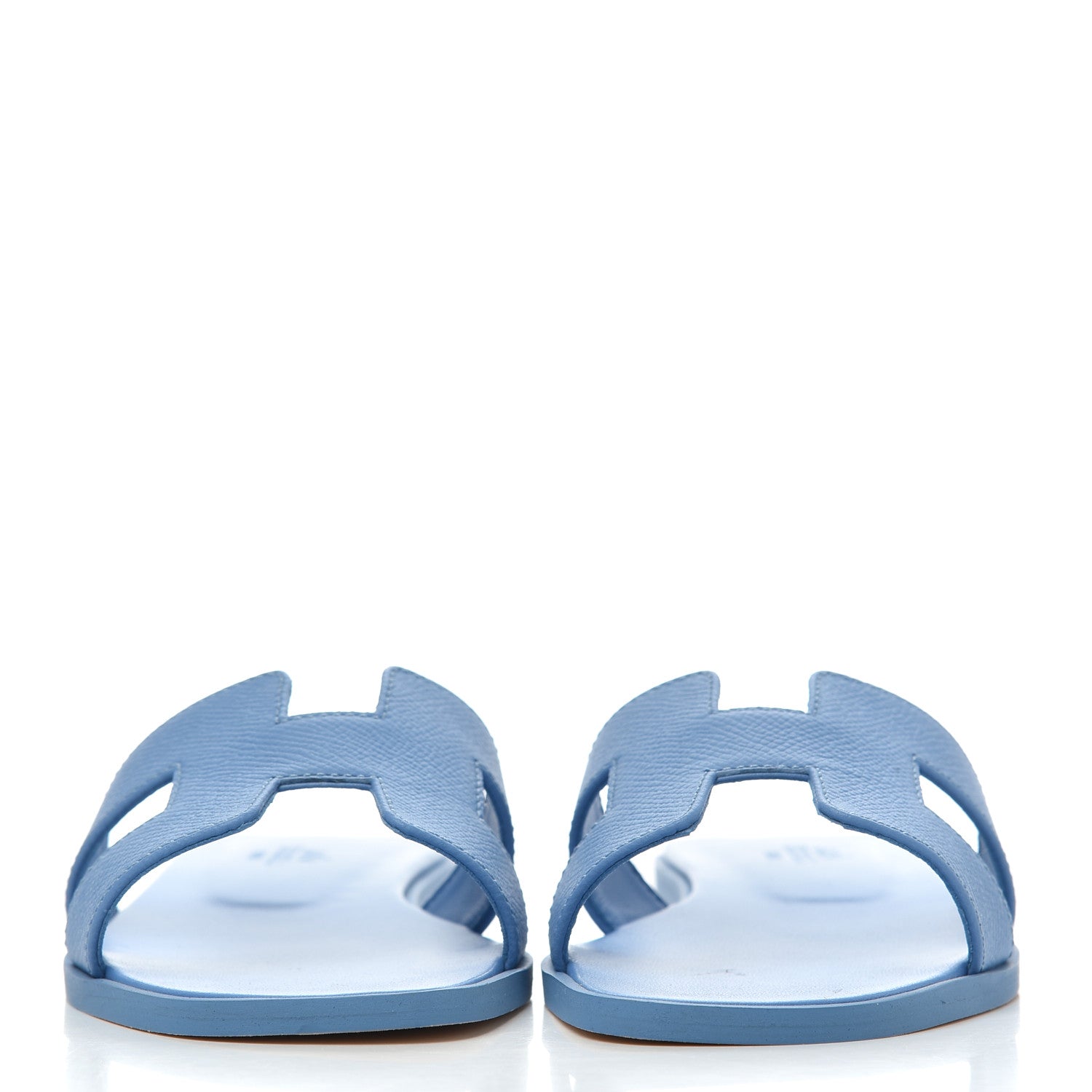 Hermes Epsom Oran Sandals 35 Bleu Faience 2 of 12