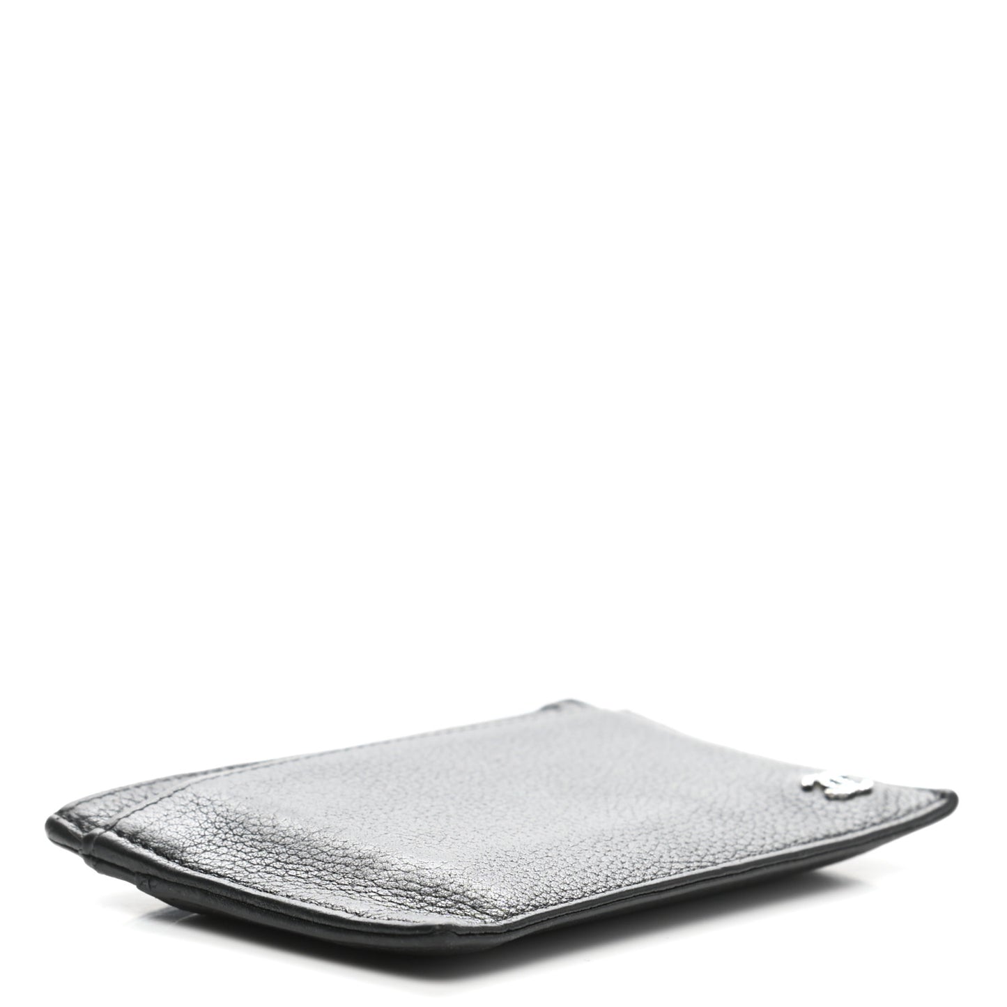 Grained Calfskin CC Card Holder Black