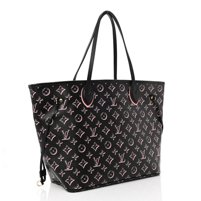 Louis Vuitton Monogram Fall For You Neverfull MM Black 3 of 7