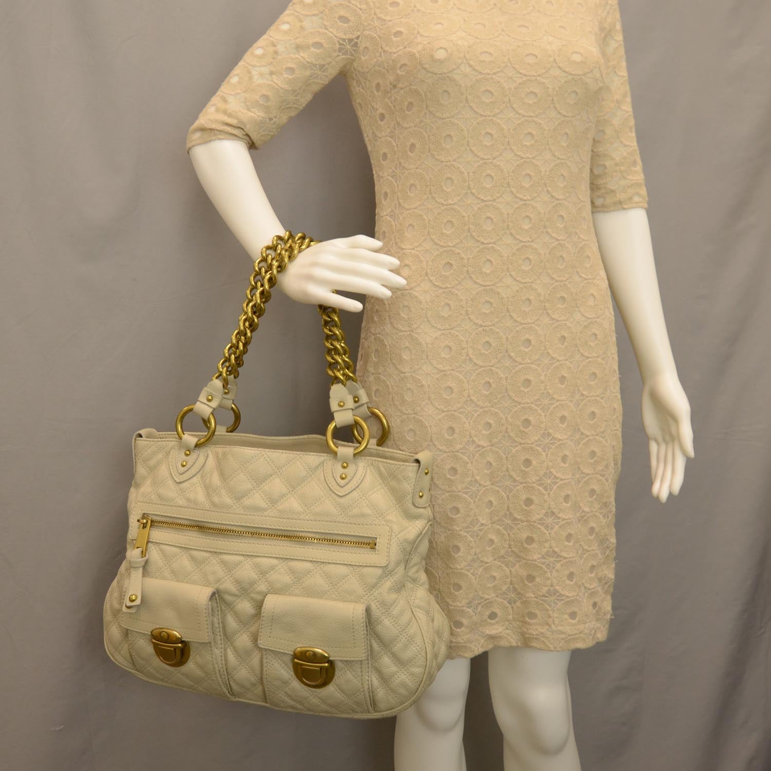 Marc Jacobs Quilted Stella Ivory 2 of 7