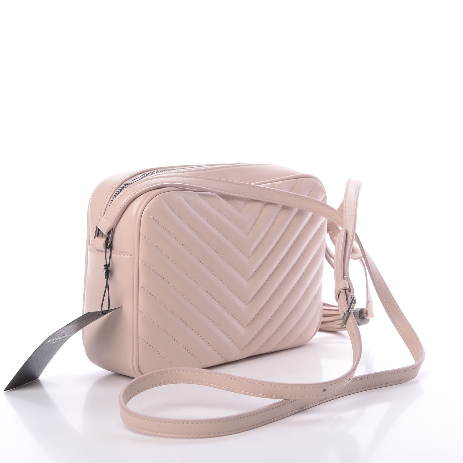 Saint Laurent Calfskin Matelasse Monogram Lou Camera Bag Marble Pink 3 of 11