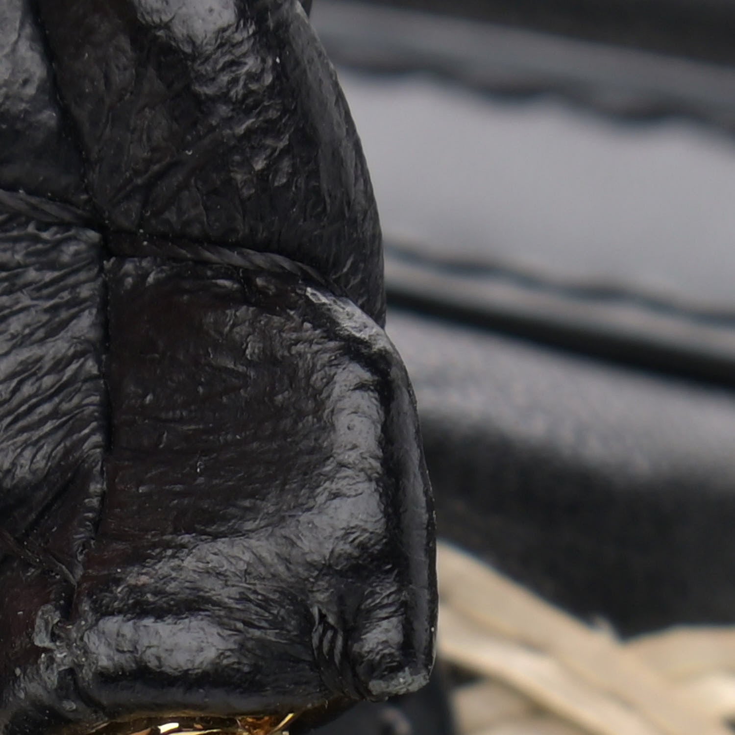 Louis Vuitton Lambskin Malletage Pochette Flap Black 11 of 13