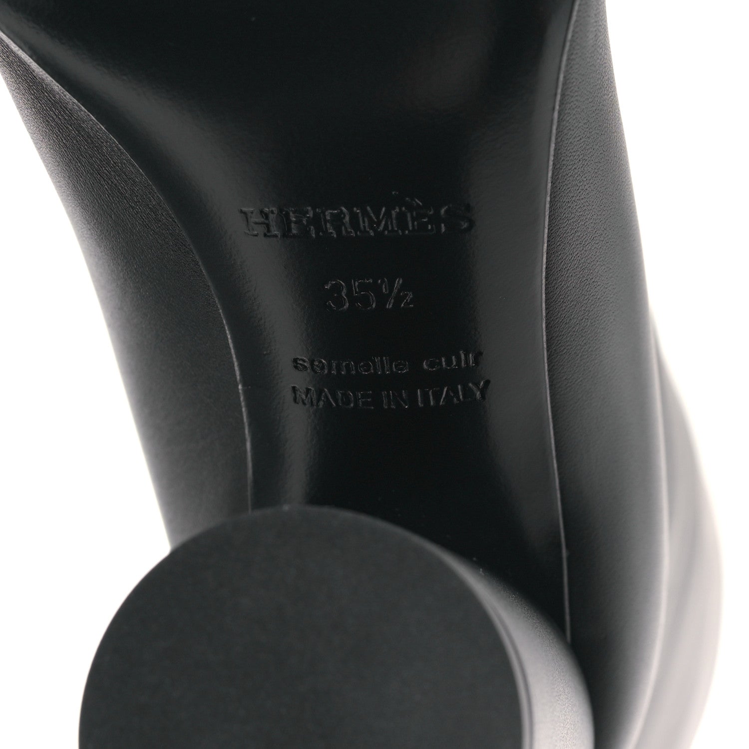 Hermes Calfskin Dressage Boots 35.5 Black 6 of 6