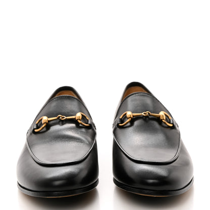 Gucci Calfskin Womens Jordaan Loafers 37.5 Black 2 of 9