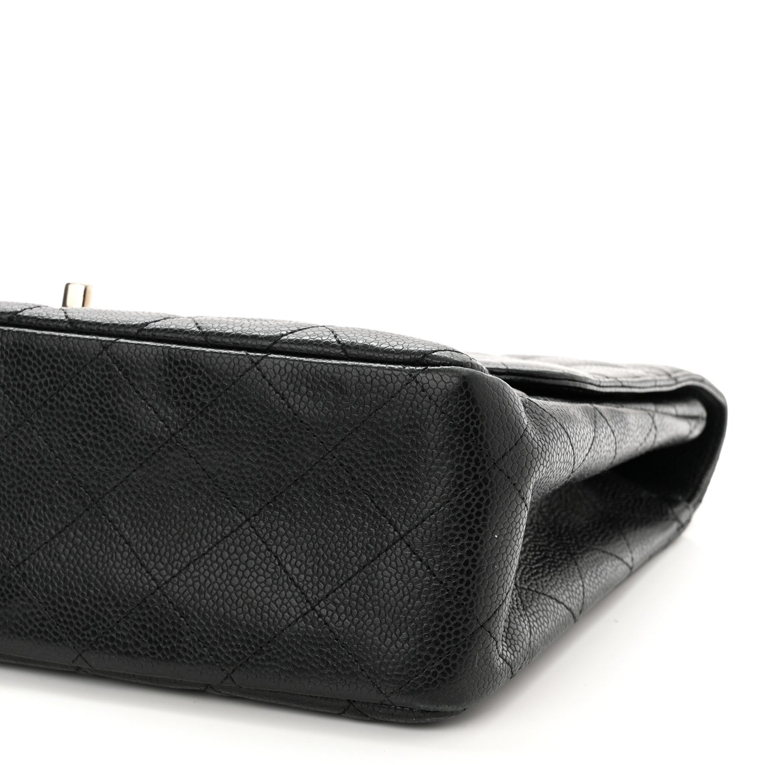 Chanel Caviar Quilted Jumbo Single Flap Black 10 of 13
