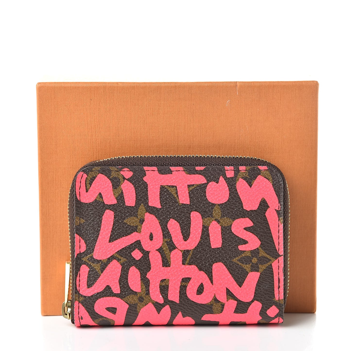 Monogram Graffiti Zippy Coin Purse Fuchsia