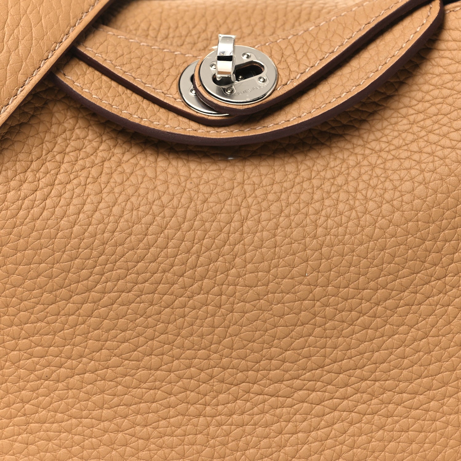 Hermes Taurillon Clemence Mini Lindy 20 Biscuit 8 of 11