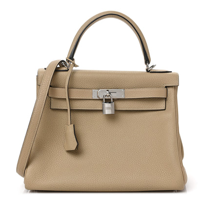 Hermes Taurillon Clemence Kelly Retourne 28 Trench 1 of 9