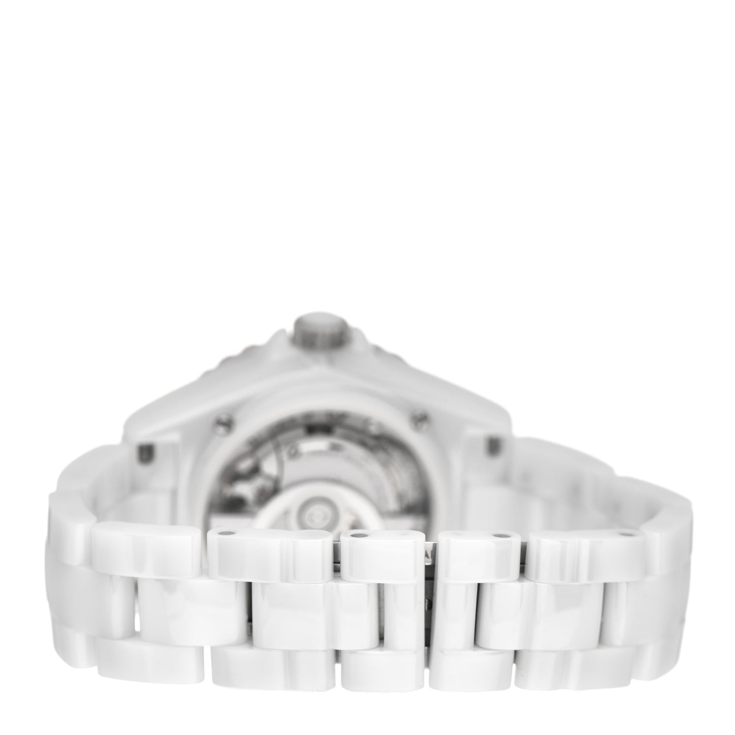 Stainless Steel Ceramic Diamond 38mm J12 Limited Edition Automatic Watch White
