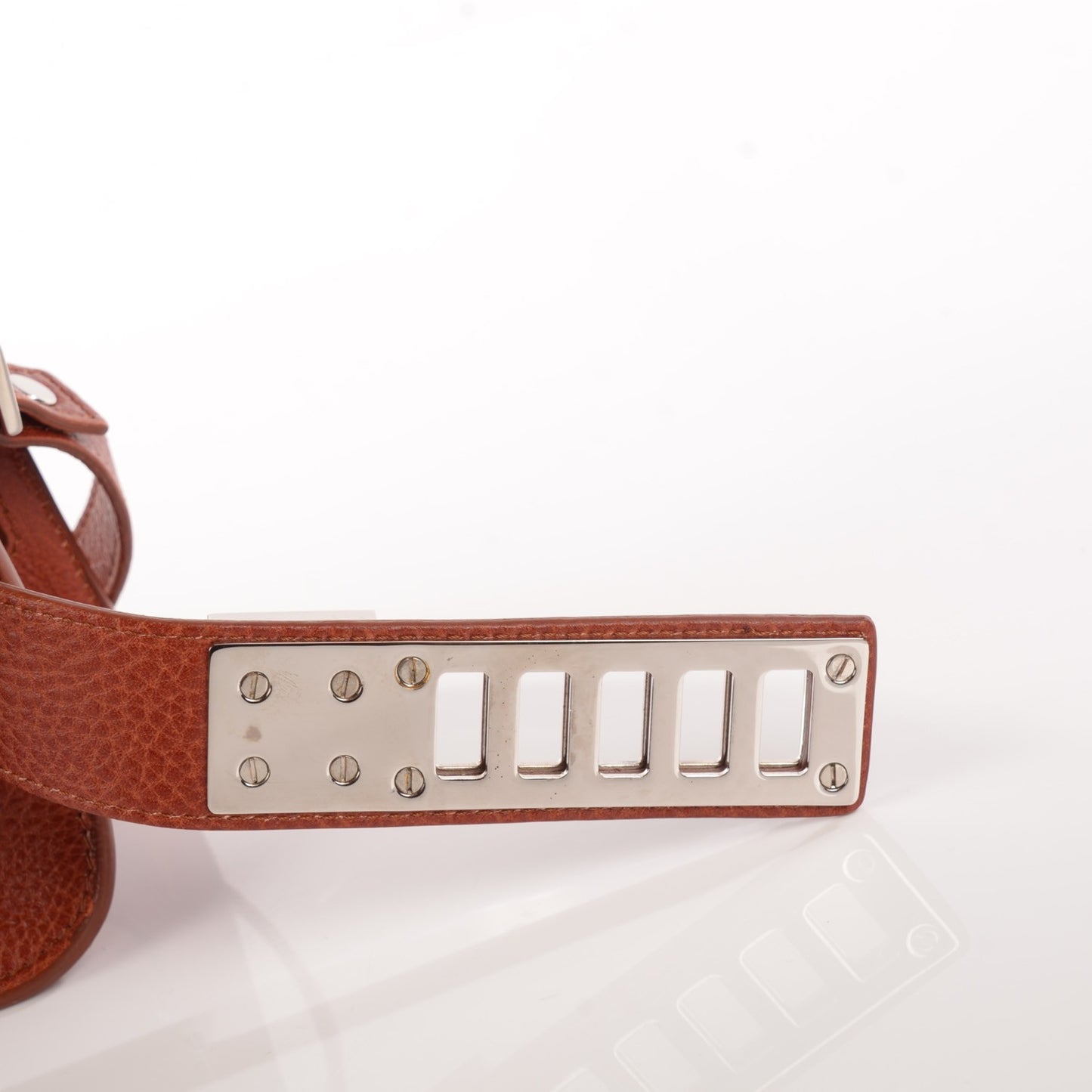 Calfskin Mini PS11 Classic Shoulder Bag Saddle