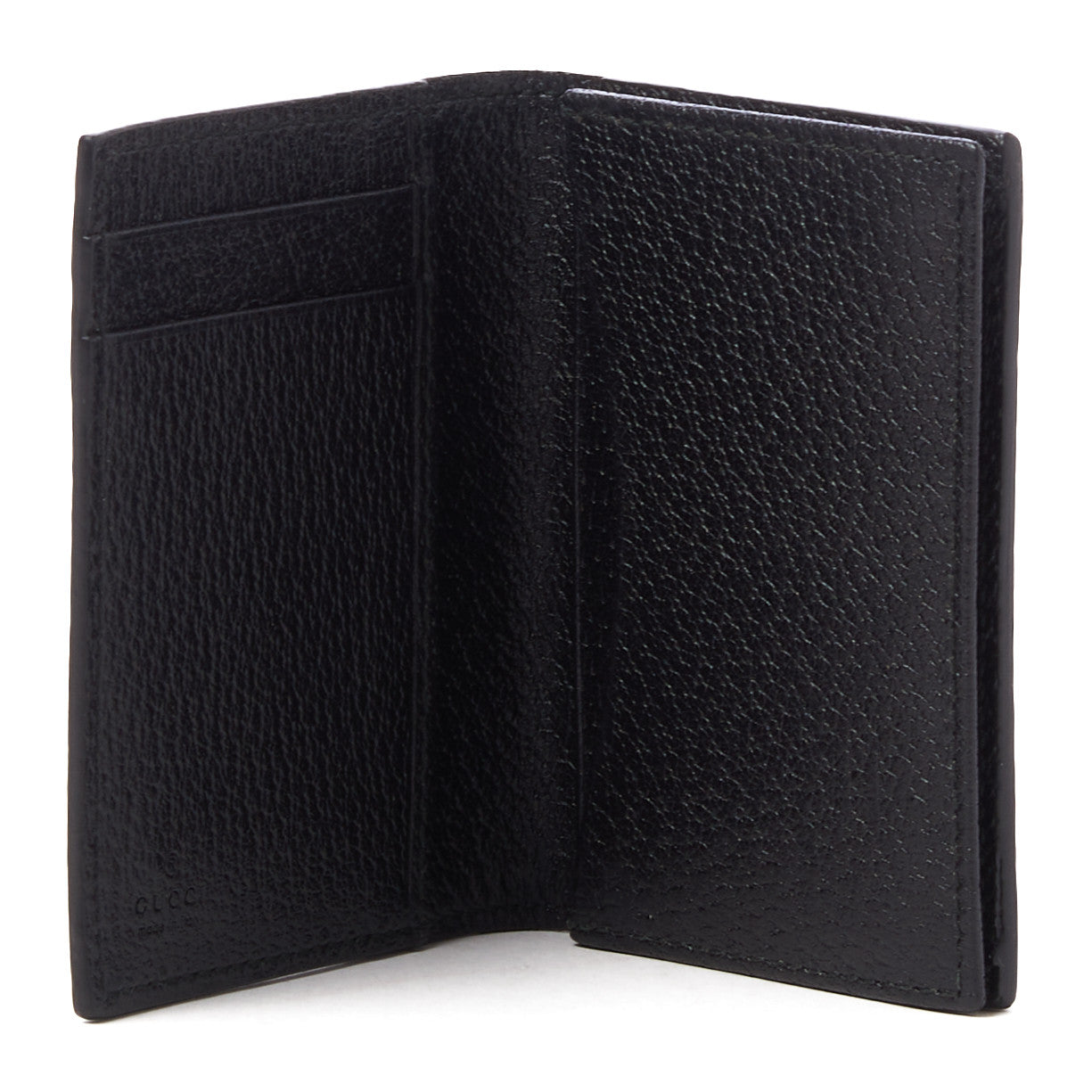 Calfskin Boar Effect GG Marmont Card Case Black