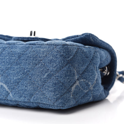 Chanel Denim CC Quilted Mini Square Flap Blue 7 of 11