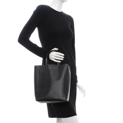 Celine Grained Calfskin Small Vertical Cabas Black 3 of 11