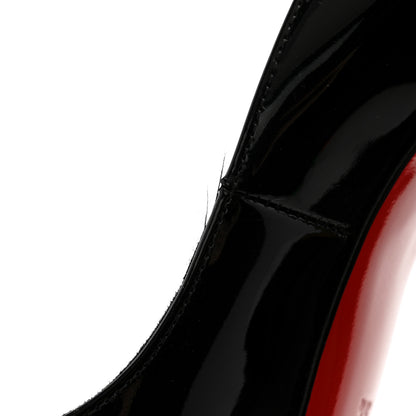 Christian Louboutin Patent Lady Peep 150 Pumps 36.5 Black 9 of 10