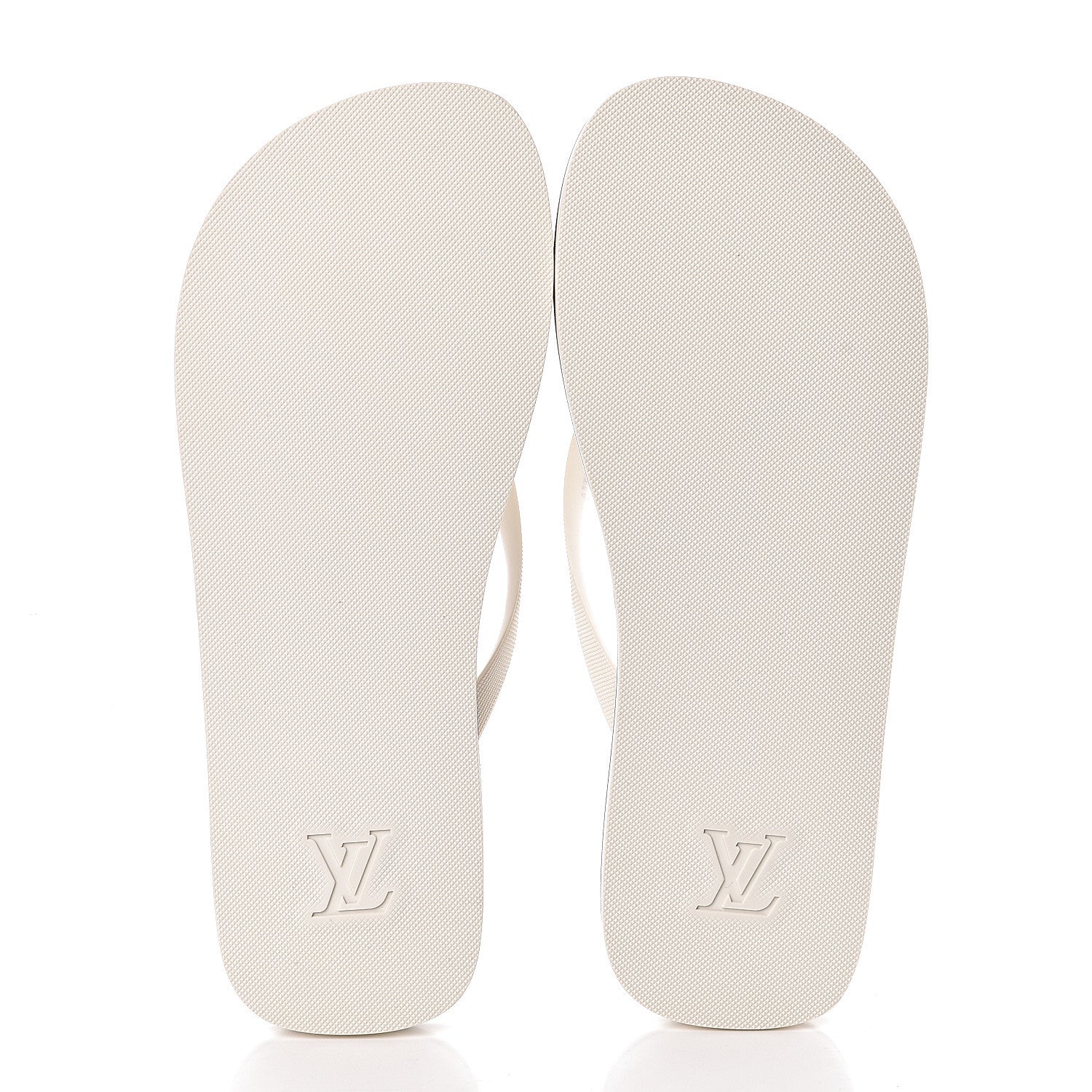Louis Vuitton Rubber Mens Molitor Thong Sandals 9 White 5 of 6