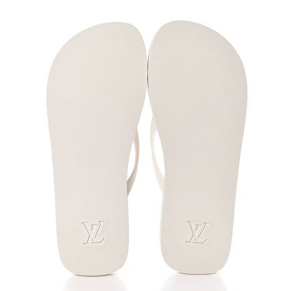 Louis Vuitton Rubber Mens Molitor Thong Sandals 9 White 5 of 6