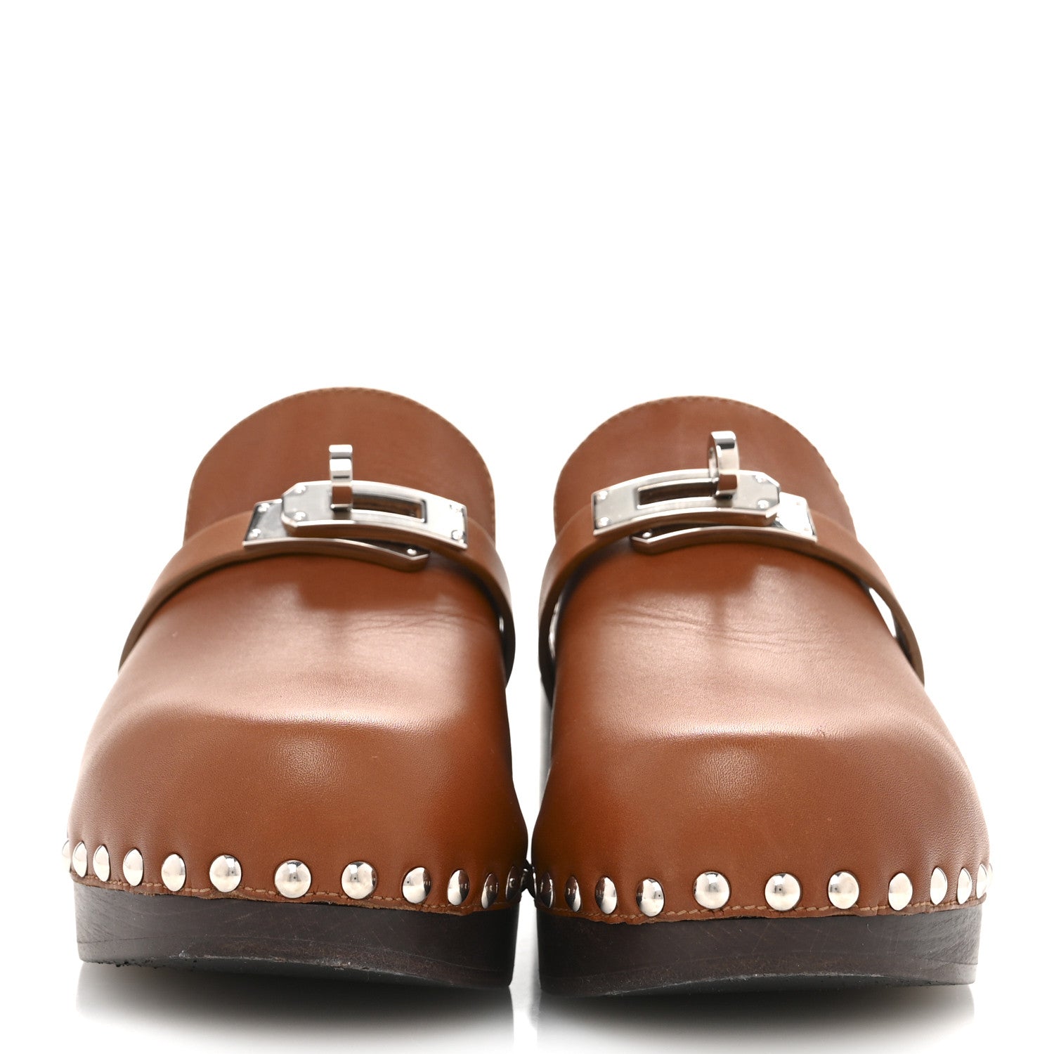 Hermes Heritage Calfskin Carlotta Mules 35 Naturel 3 of 13
