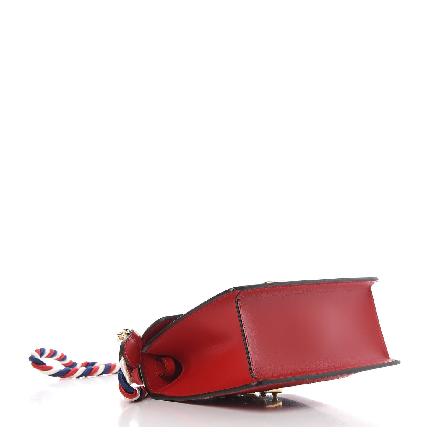 Calfskin Mini Sylvie Top Handle Bag Hibiscus Red