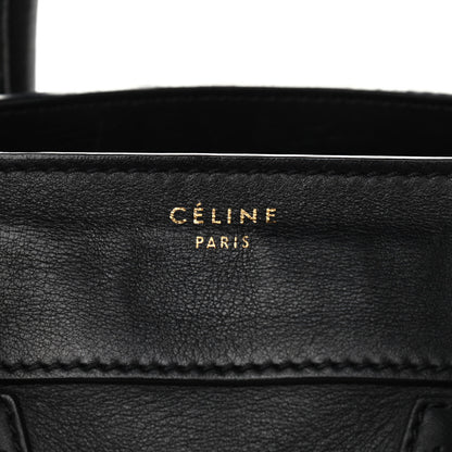 Celine Smooth Calfskin Mini Luggage Black 6 of 16