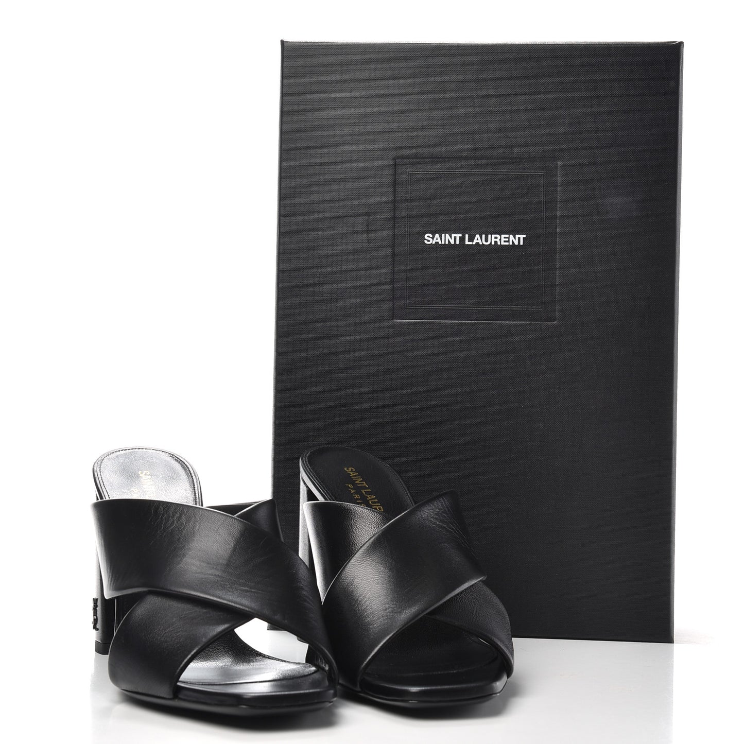 Calfskin LouLou Mules 37.5 Black