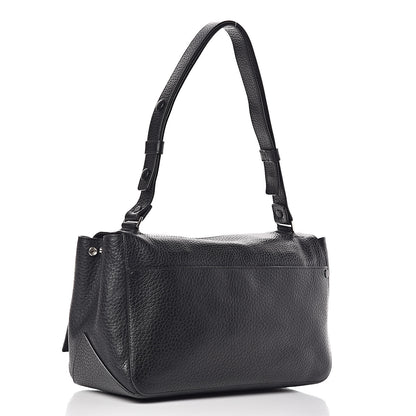 Proenza Schouler Pebbled Calfskin Double Sided PS Courier Bag Black 3 of 9