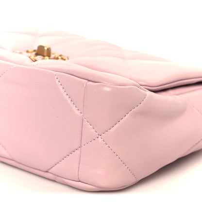 Chanel Lambskin Quilted Medium Chanel 19 Flap Light Pink 10 of 10