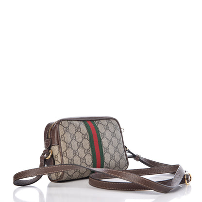 Gucci GG Supreme Monogram Web Mini Ophidia Shoulder Bag Brown 3 of 8