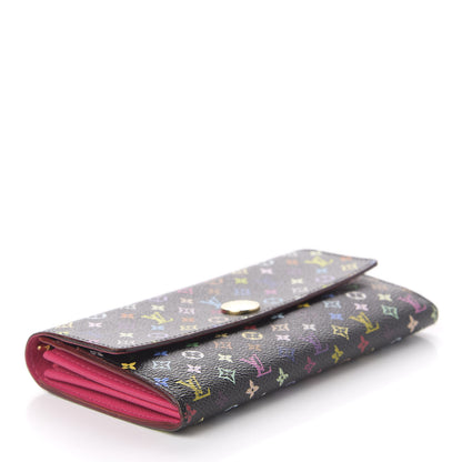 Louis Vuitton Monogram Multicolor Sarah Wallet Black Grenade 4 of 9