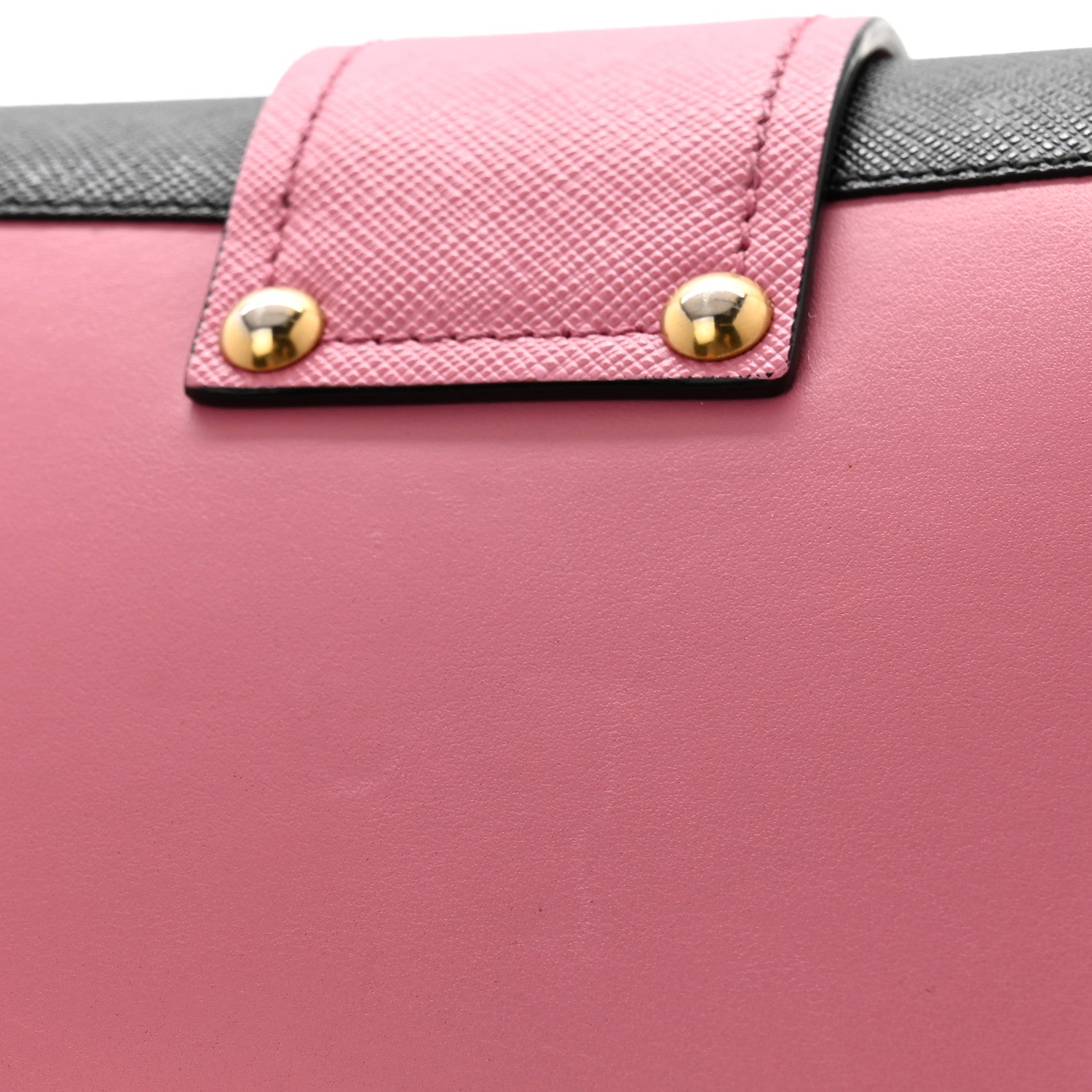 Prada City Calf Saffiano Astrology Cahier Bag Fuxia Black 12 of 14