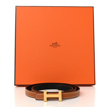 Hermes Swift Epsom 13mm Focus Belt 70 Black Gold 8 of 8