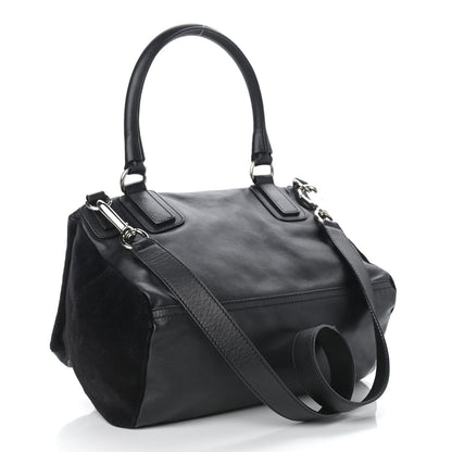Givenchy Smooth Calfskin Crocodile Embossed Medium Pandora Black 3 of 10