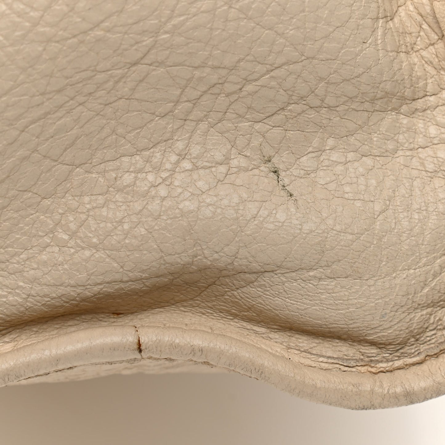 Agneau Giant 12 Gold Hardware City Blanc Creme Light Craie