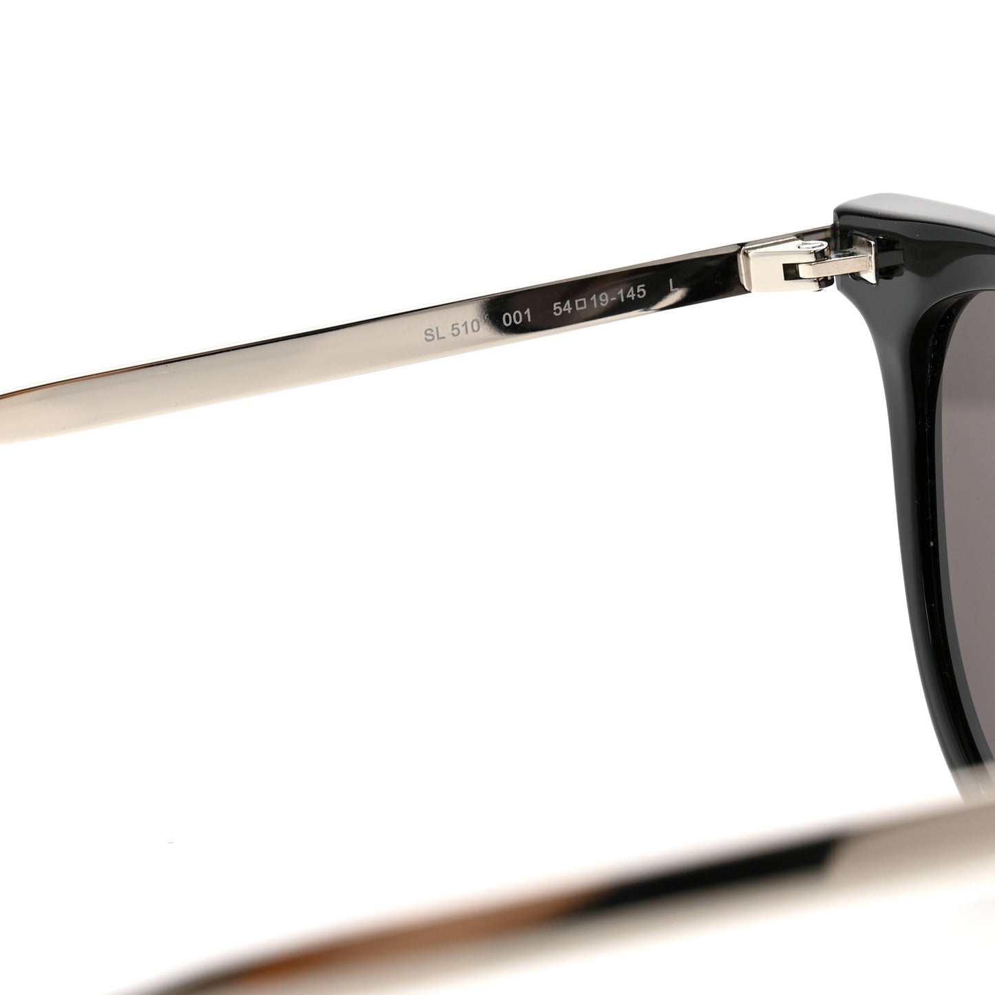 Acetate Metal Sunglasses SL 510 Black Silver