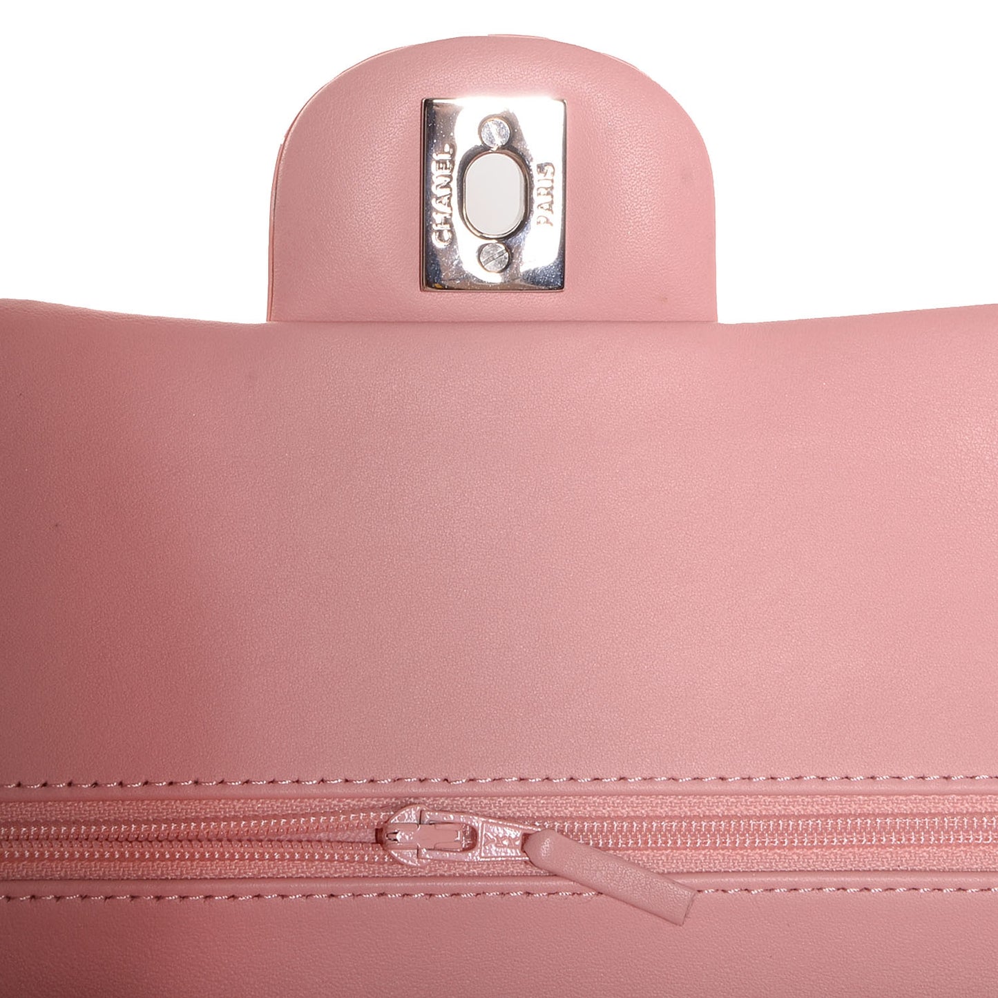 Patent Medium Double Flap Pink