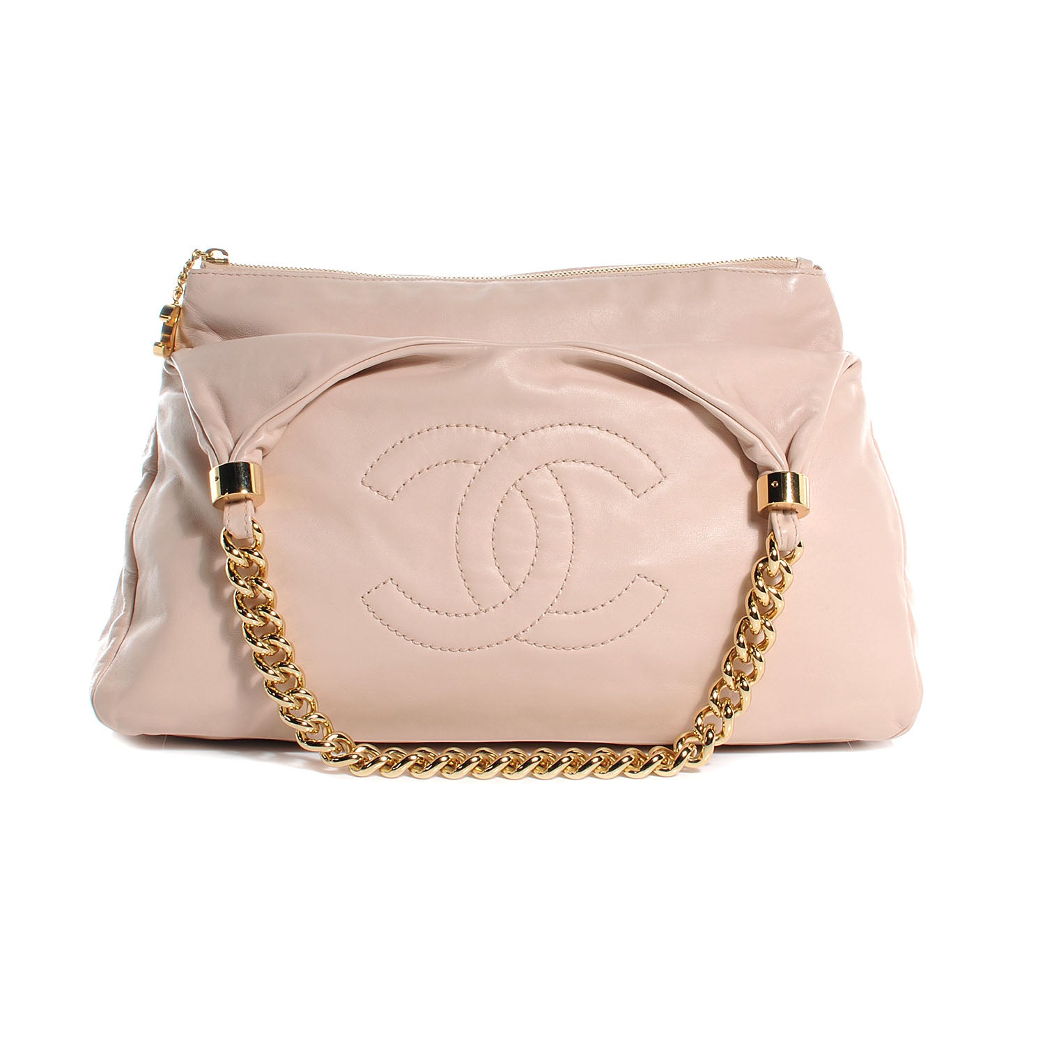 Chanel Calfskin Rodeo Drive Hobo Beige 1 of 7